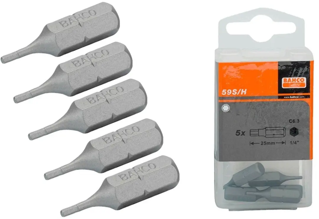 Bahco H3 Inbus Schroefbits 1/4" 25mm