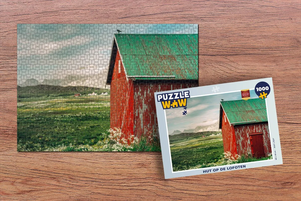 PuzzleWow Legpuzzel Lofoten 1000 Stuks - Multicolor