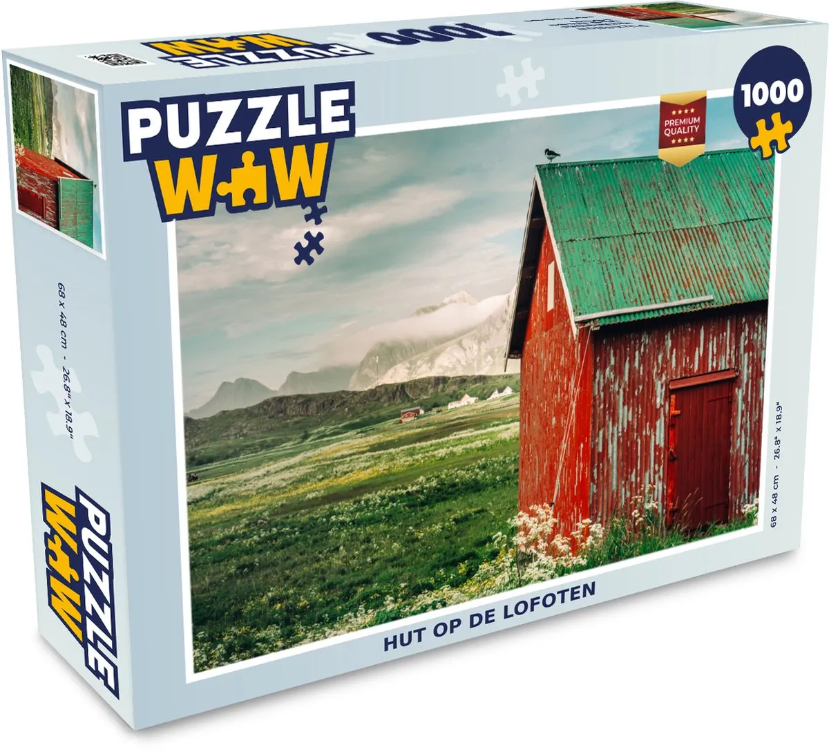 PuzzleWow Legpuzzel Lofoten 1000 Stuks