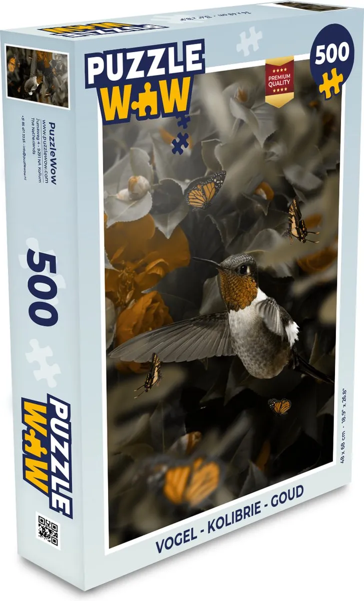 PuzzleWow Kolibrie Legpuzzel 500 Stuks