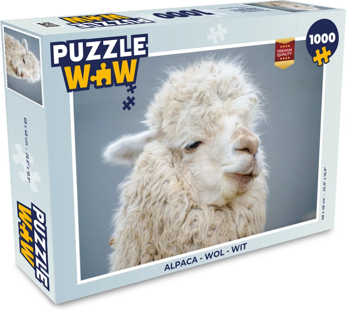 PuzzleWow Alpaca Wol Legpuzzel 1000 Stuks