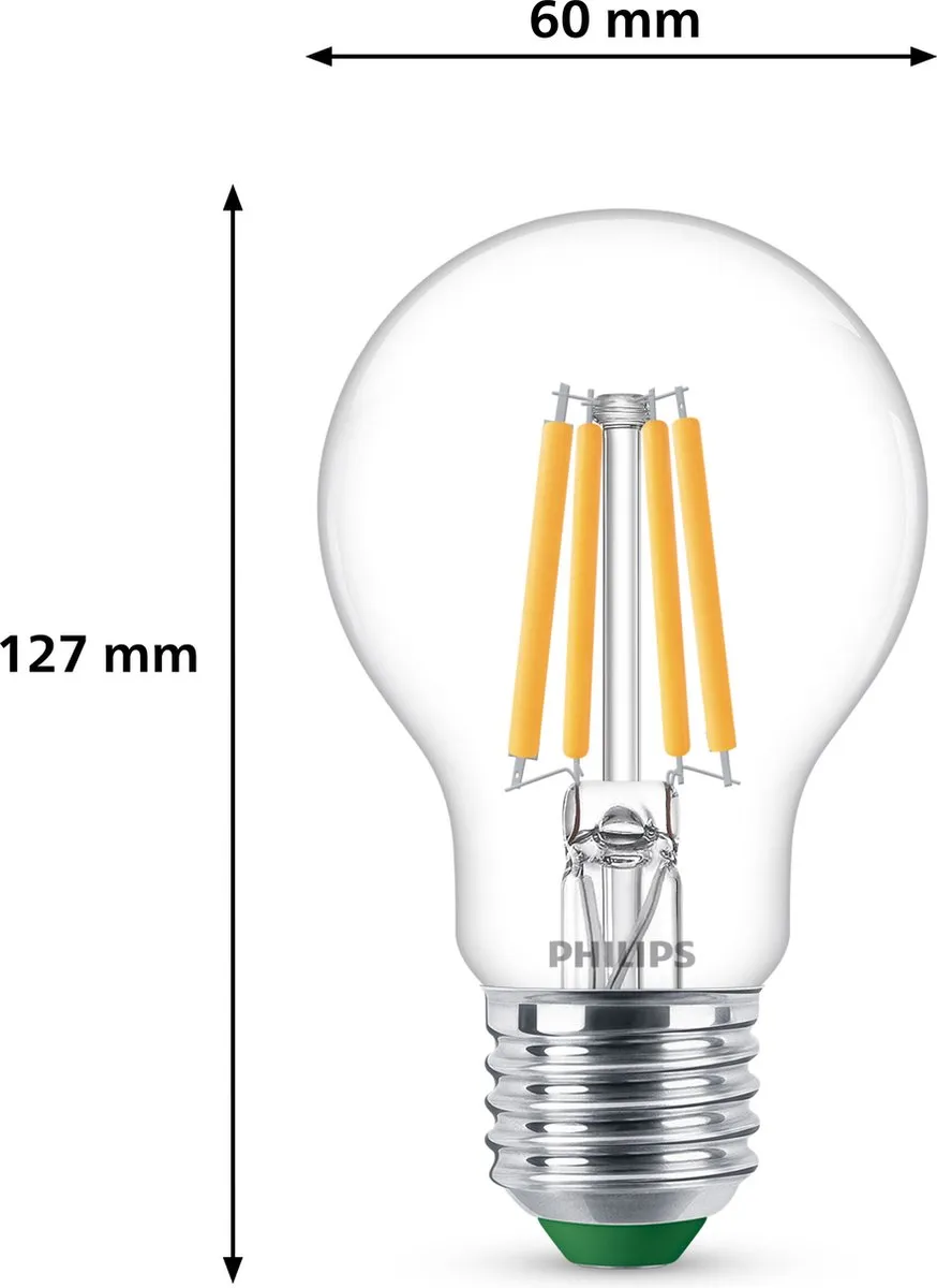Philips UltraEfficient LED Lamp 2.3W E27 Warmwit - afbeelding 6 van 6