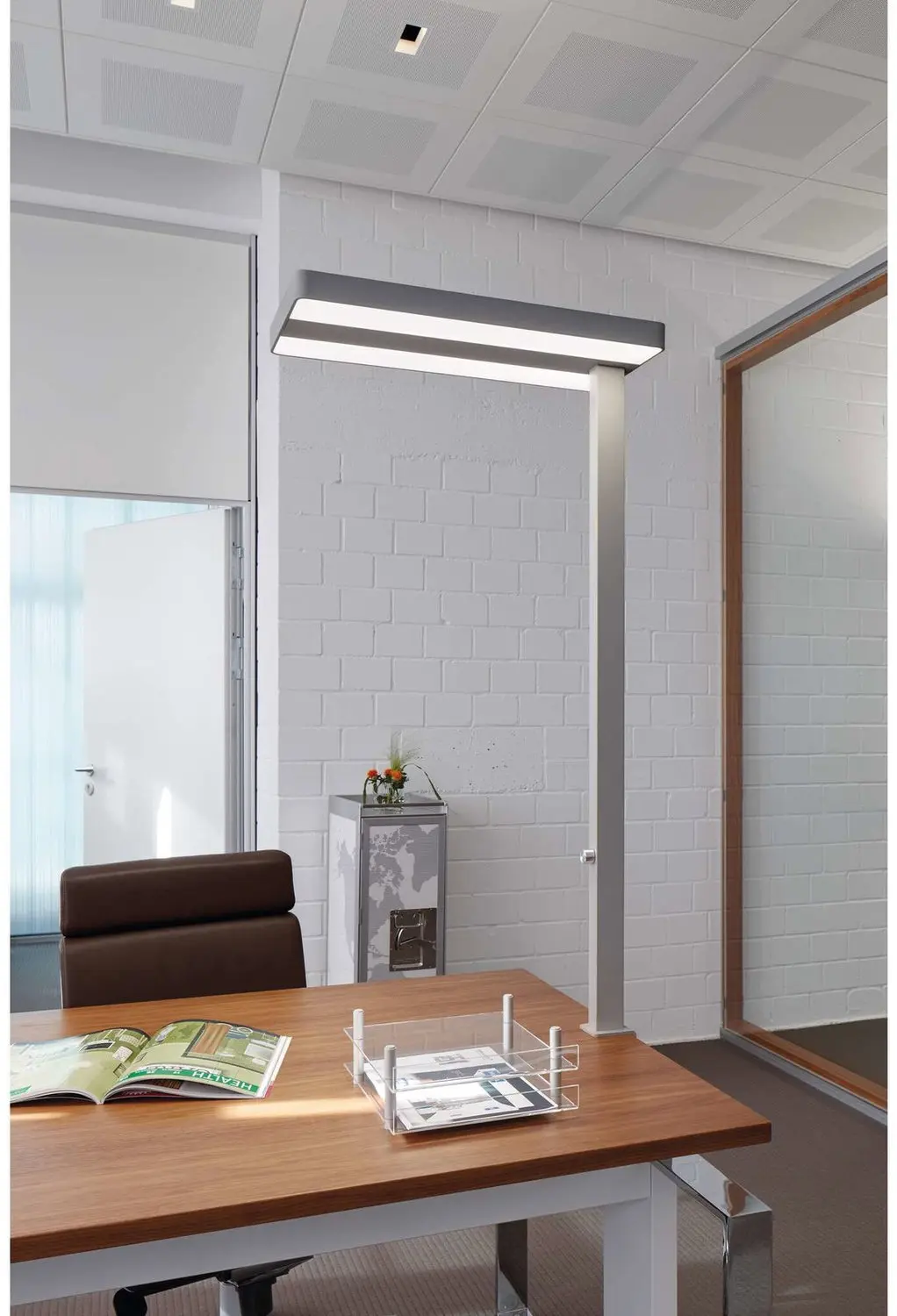 MAUL Javal Bureaulamp LED 34W - Zilver - Dimbaar - afbeelding 6 van 6