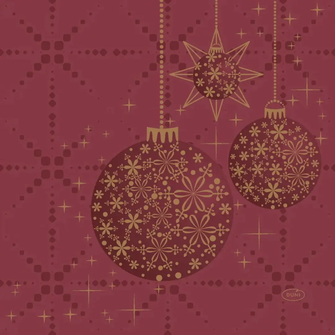 Servet l33b33 cm gilded bauble 20st Duni