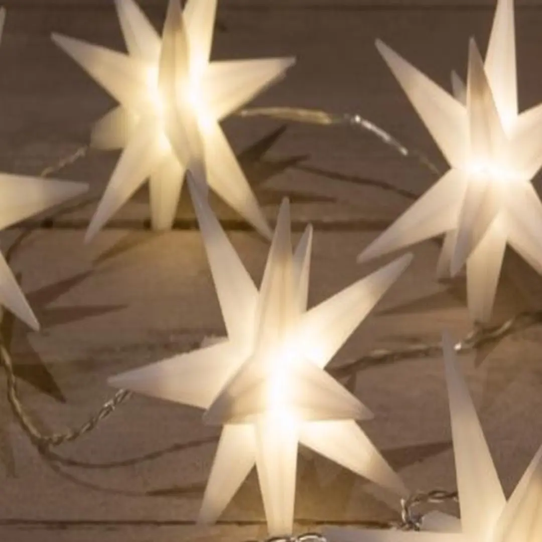 Anna's Collection Hygge LED-sterren slinger 10 lampjes 1,5m - afbeelding 3 van 3