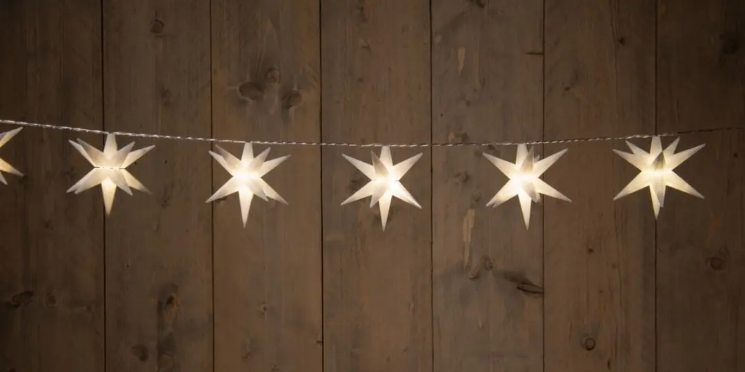 Anna's Collection Hygge LED-sterren slinger 10 lampjes 1,5m - afbeelding 2 van 3
