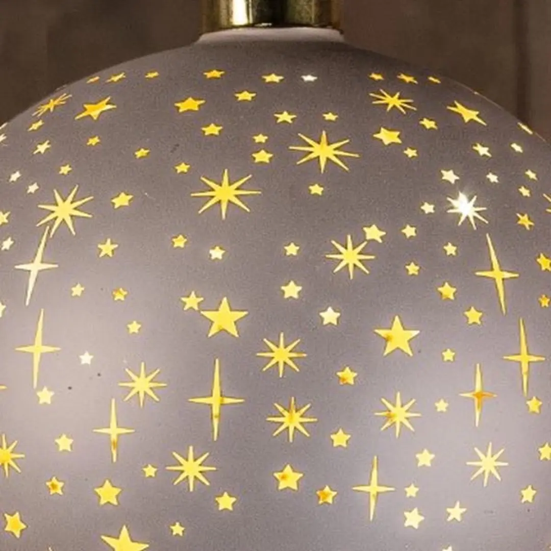 Anna's Collection B.O.T. Ball Glass Matt Champagne Kerstverlichting 15cm - afbeelding 2 van 2