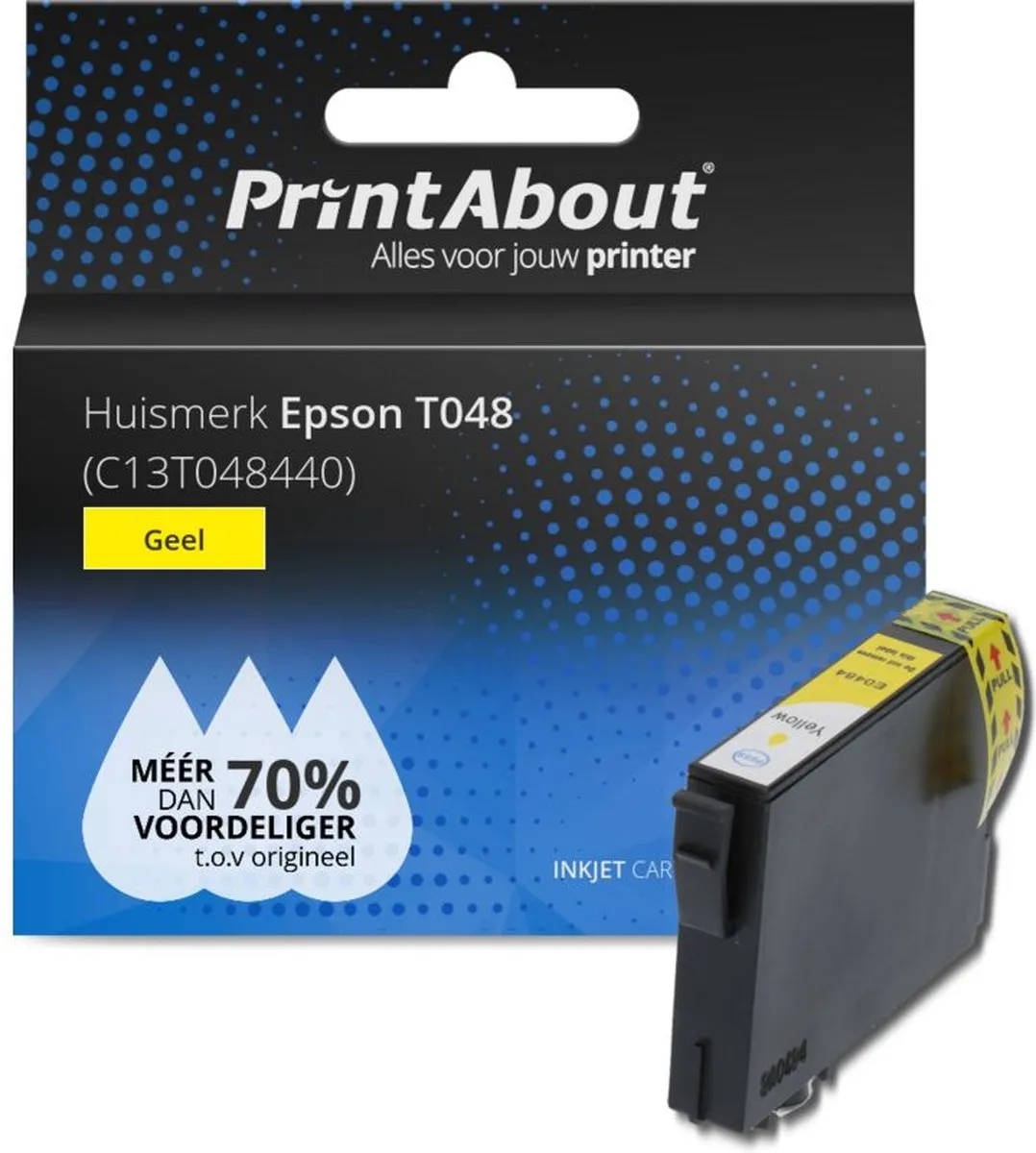 PrintAbout T048 Geel Inktcartridge C13T048440-PA