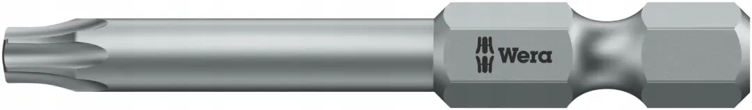 Wera TX15 Torx Bit met Gat 70mm