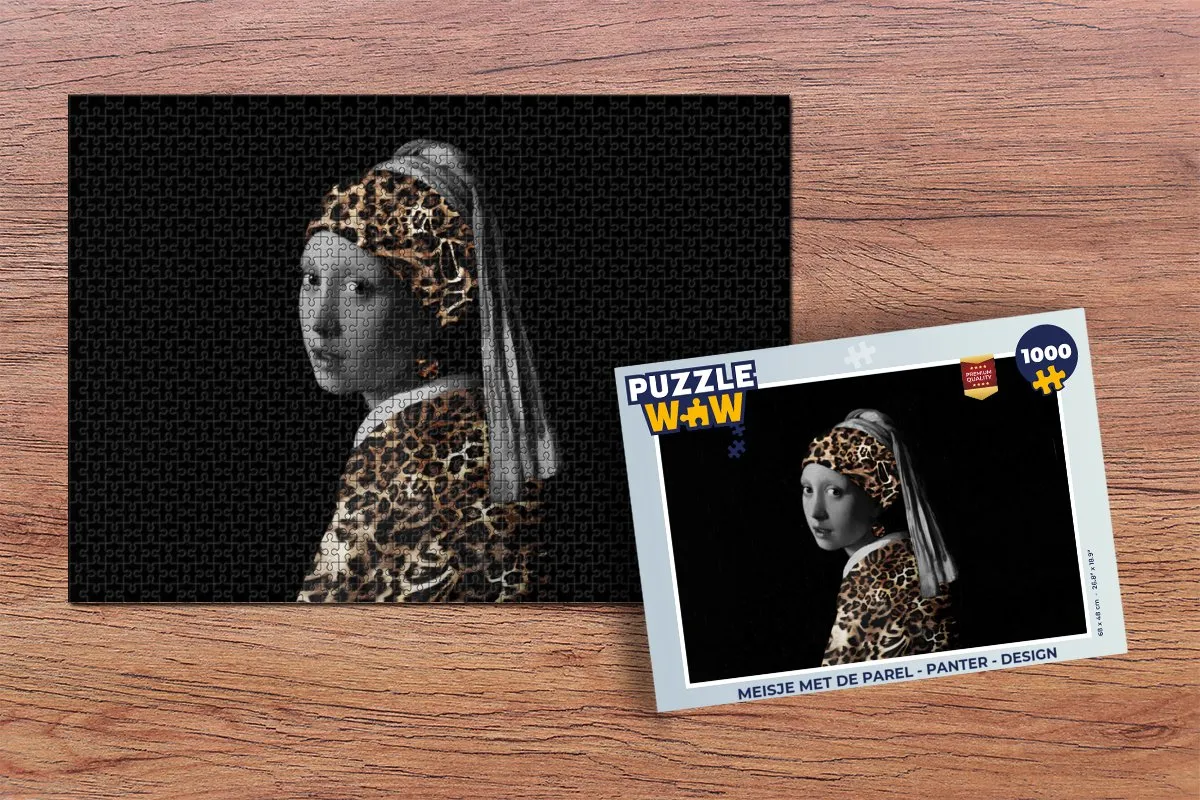 PuzzleWow Meisje met de Parel Legpuzzel 1000 Stuks - Multicolor
