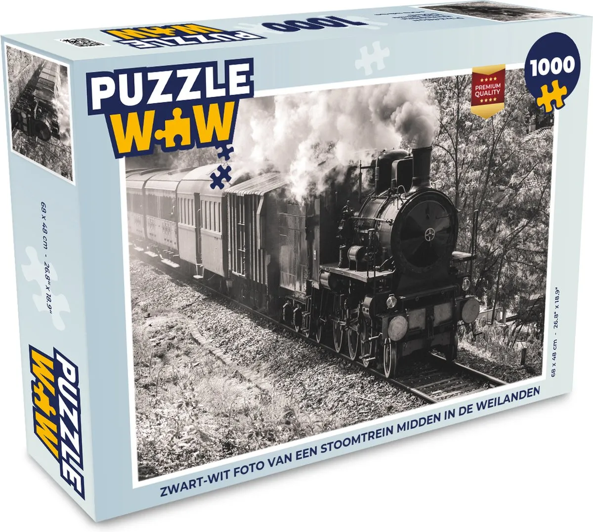 PuzzleWow Stoomtrein Puzzel 1000 Stuks