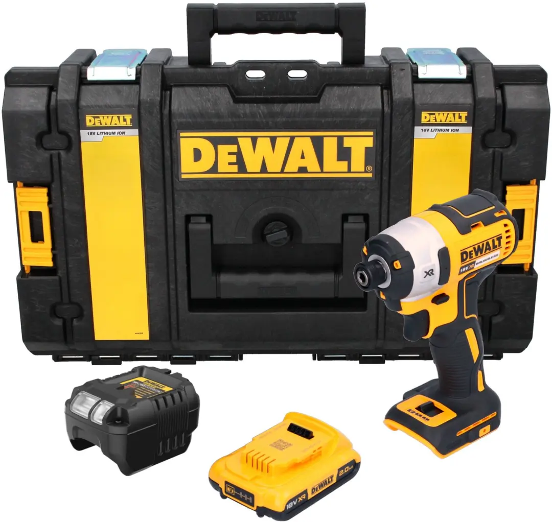 DeWalt DCF 887 D1 accu-slagmoersleutel 18 V 205 Nm 1/4" borstelloos + 1x accu 2,