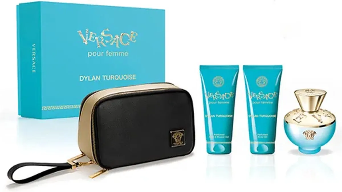 Versace Dylan EDT + Bodylotion + Douchegel + Toilettas