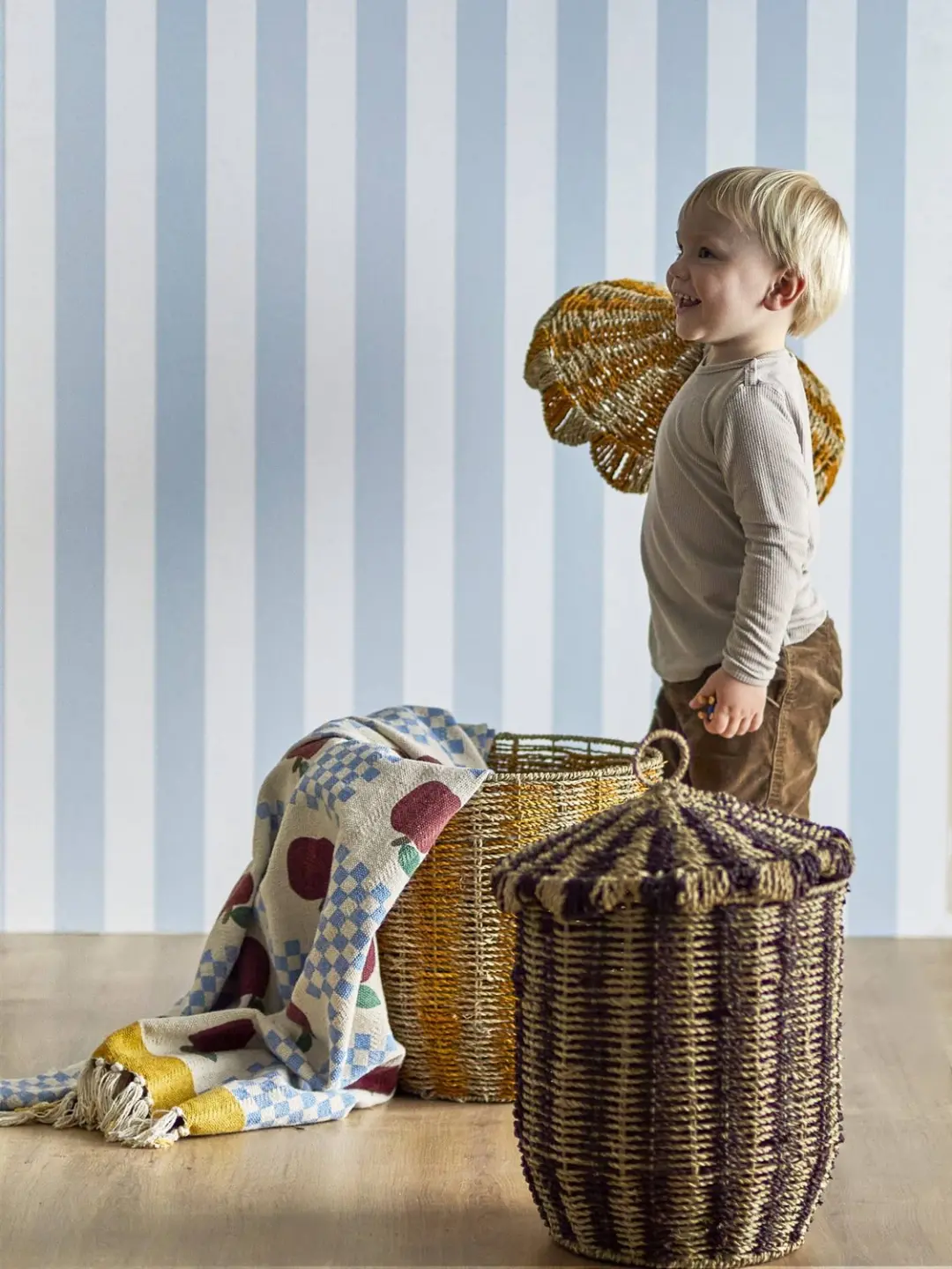 Bloomingville Opbergmand Cikkeline Set van 2 - 54L - afbeelding 5 van 5