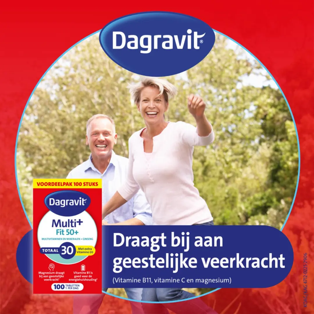 Dagravit Totaal 30 Vitaal 50+ - 300g (3x100 tabletten)