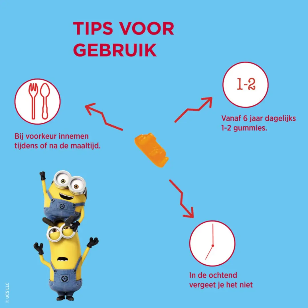 Dagravit Kids-Xtra Vitaminions Multivitaminen 6-12 jaar - 120 Gummies