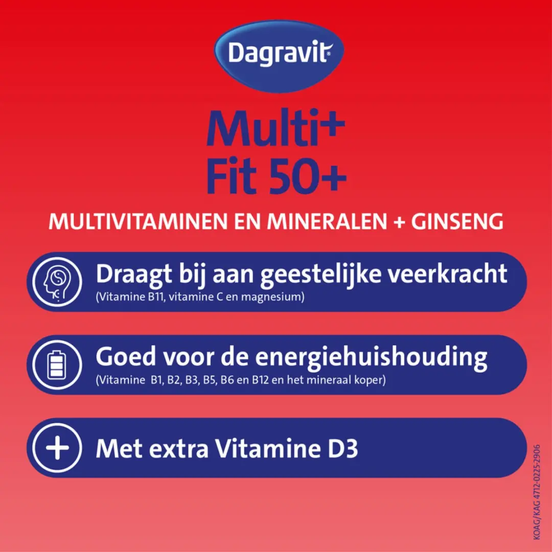 Dagravit Totaal 30 Vitaal 50+ - 200 tabletten