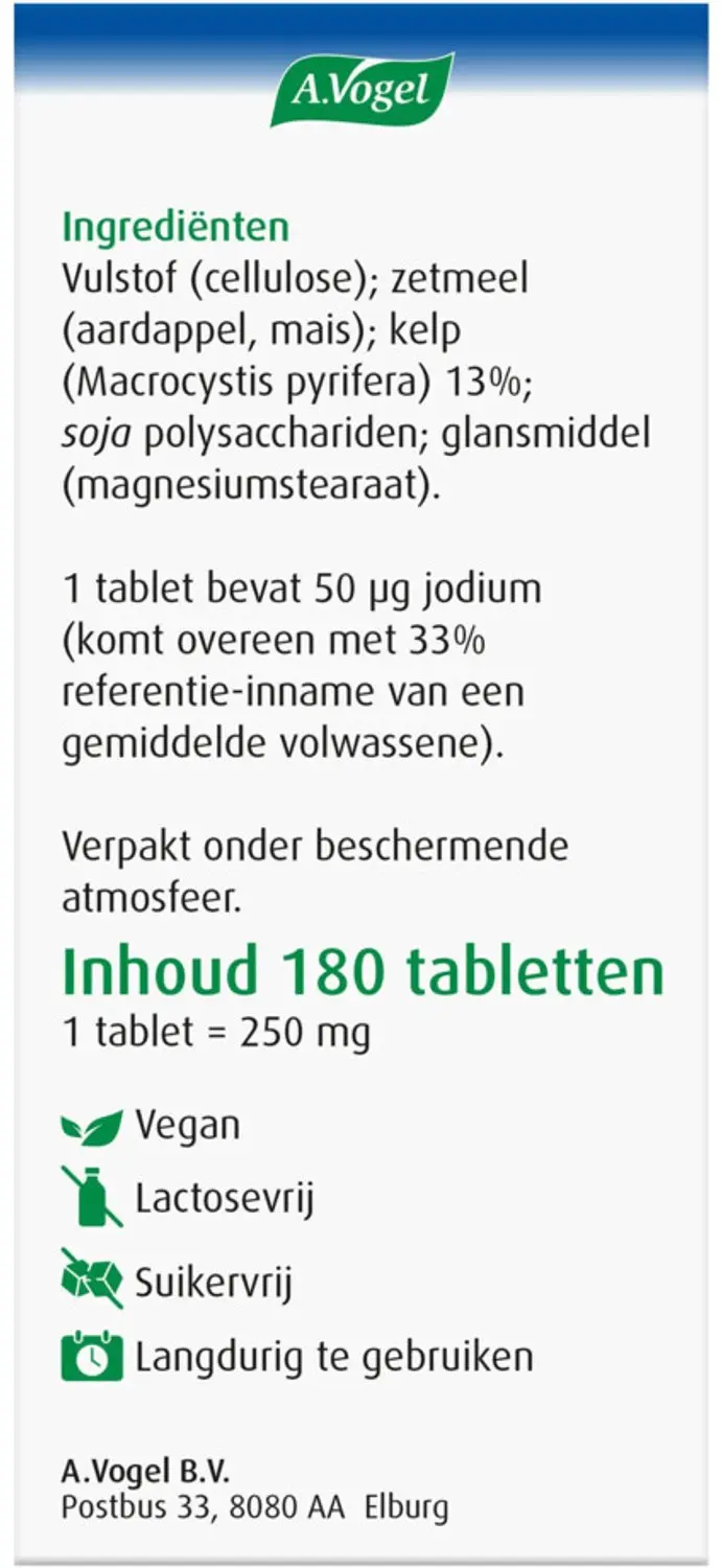 A.Vogel Kelpasan Schildklier - 360 Tabletten