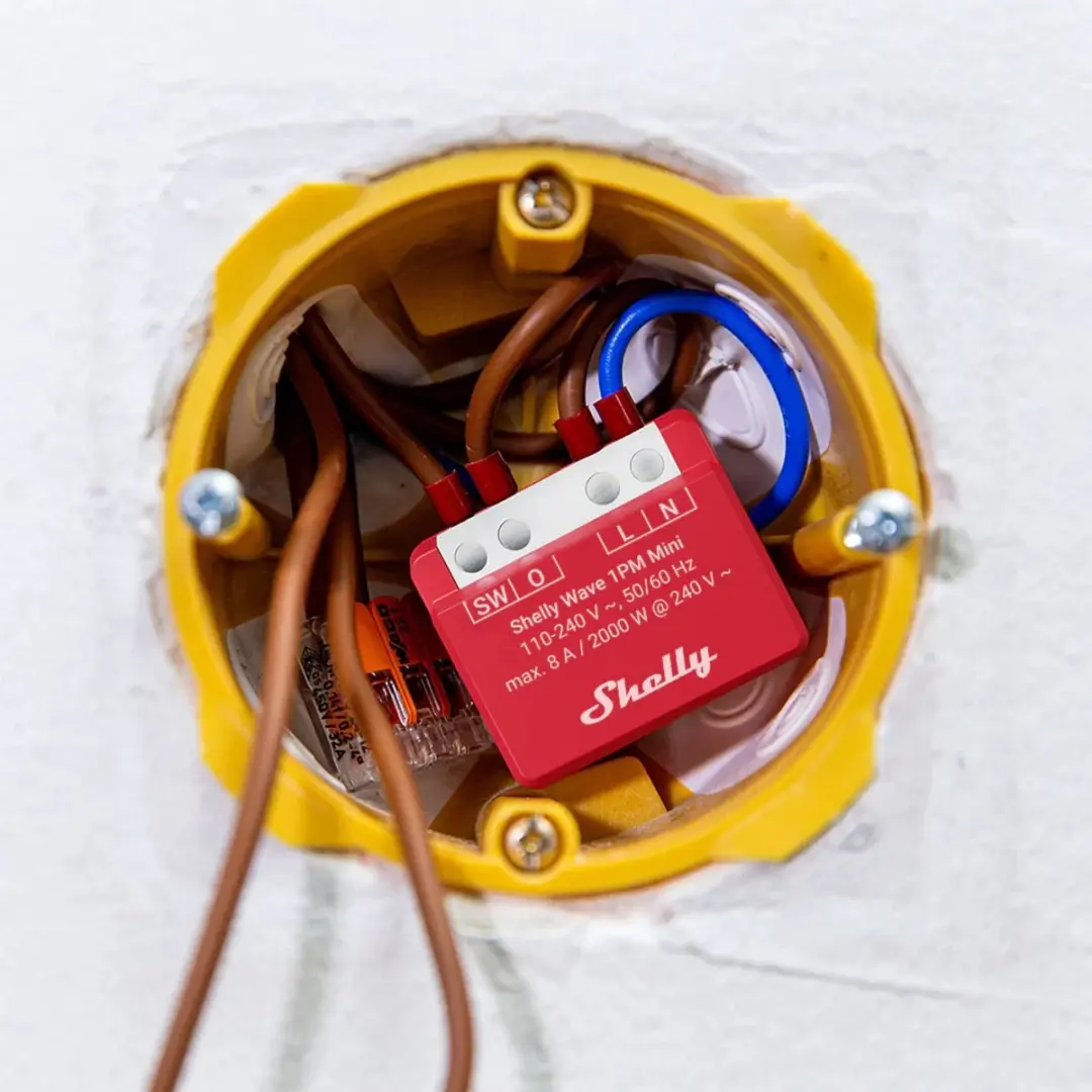 Shelly Wave Mini 1PM LR Z-Wave Long Range - Wit - afbeelding 3 van 6