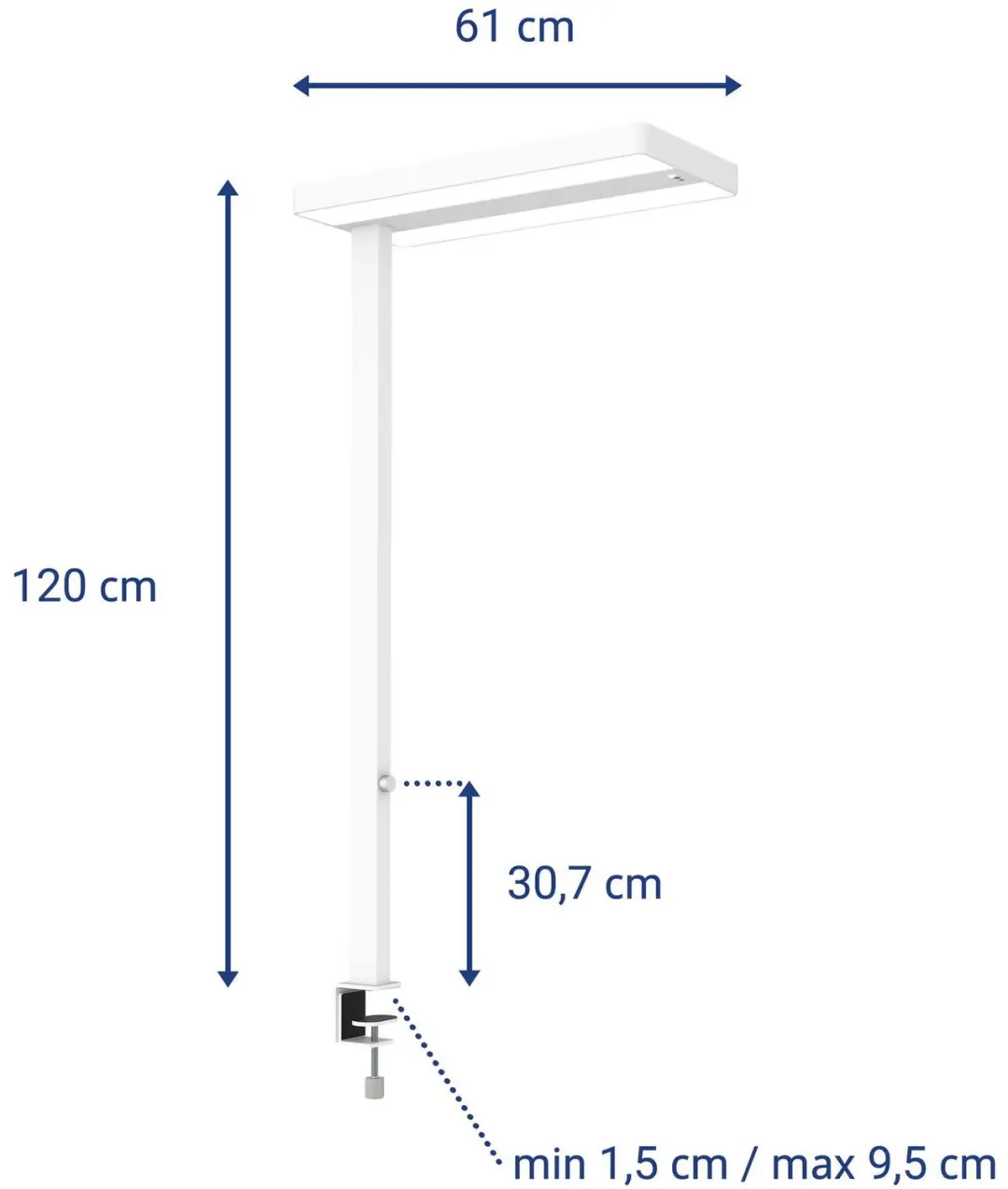 MAULjuvis Bureaulamp LED 34W - Wit - Dimbaar - afbeelding 3 van 4
