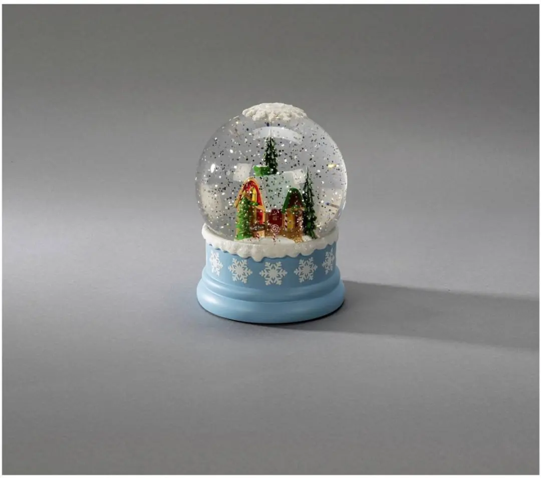 Konstsmide LED Sneeuwlantaarn Noordpool Blauw - Ø12,5x16,5cm - afbeelding 4 van 4