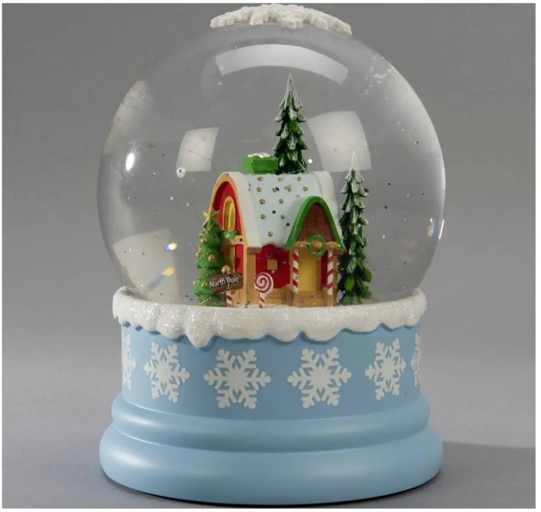 Konstsmide LED Sneeuwlantaarn Noordpool Blauw - Ø12,5x16,5cm - afbeelding 3 van 4