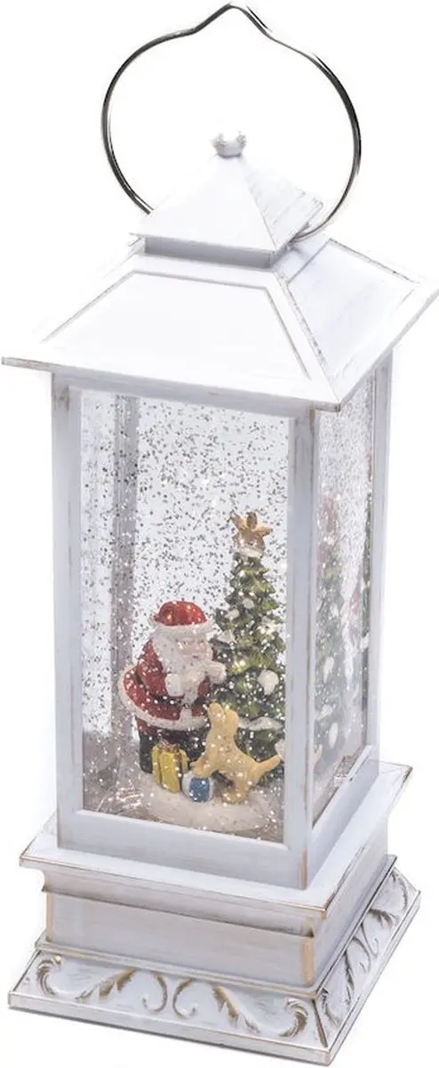 Konstsmide LED Sneeuwlantaarn Kerstman & Hond - Koel wit - afbeelding 6 van 6
