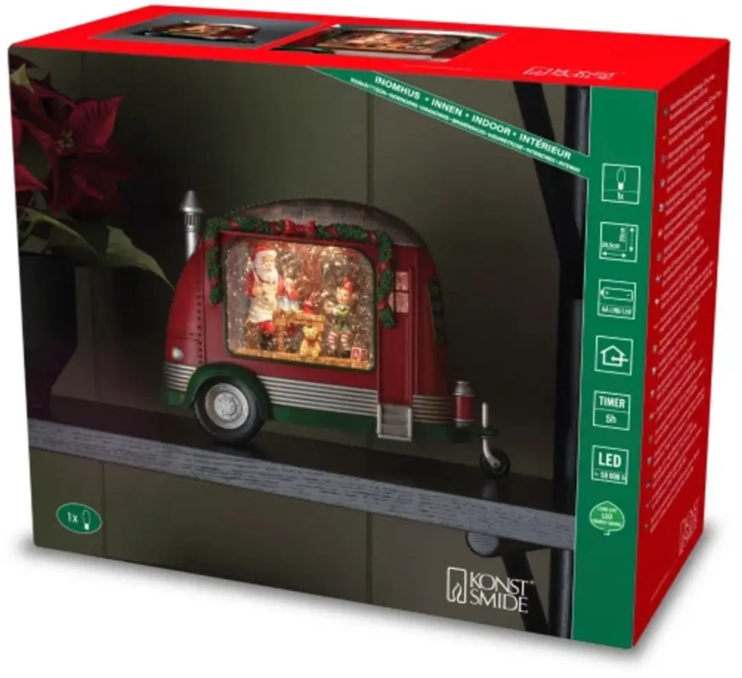 Konstsmide LED Kerstcaravan 4386-550 - 28,5x20cm - Multicolor - afbeelding 2 van 6