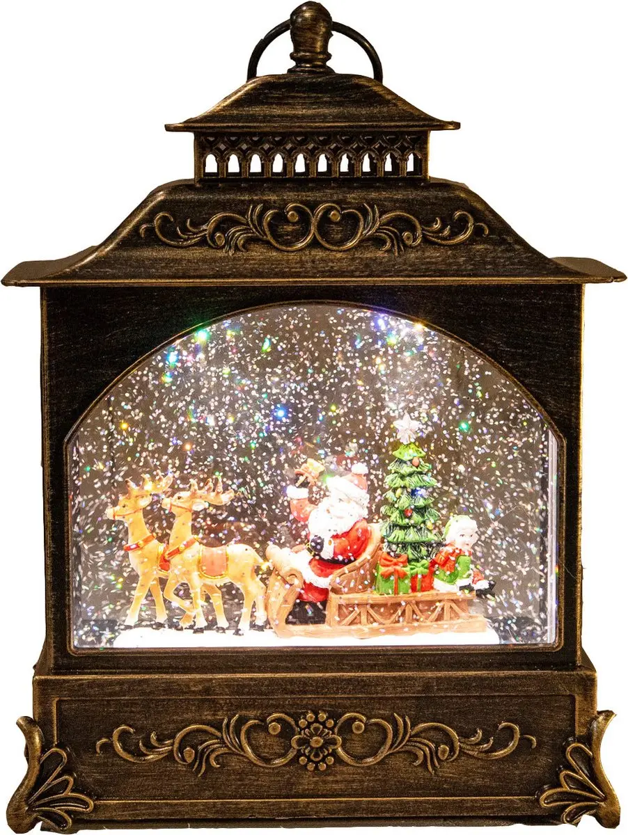 Anna's Collection Kerstlantaarn Snowglobe LED