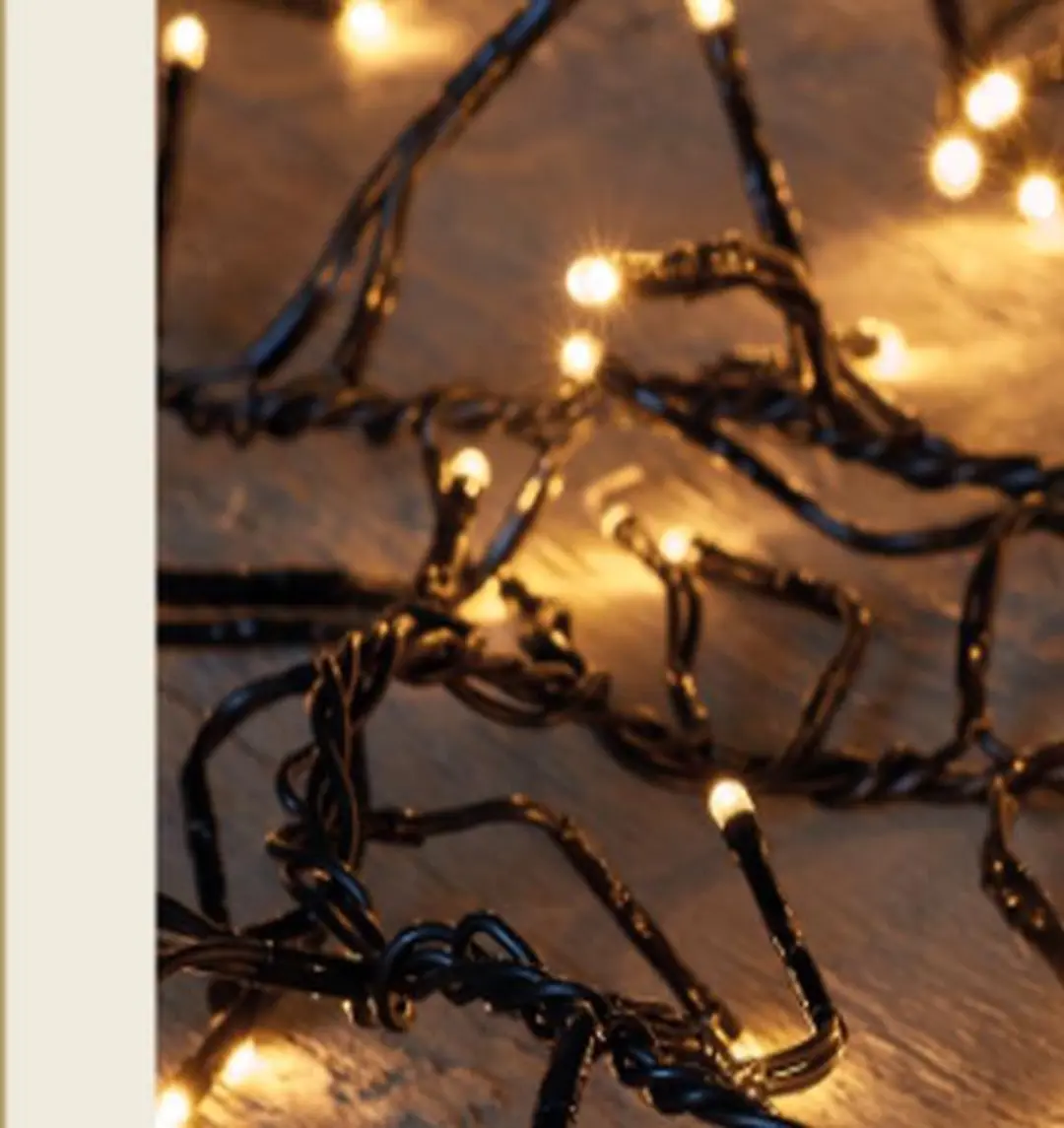 Anna's Collection Kerstverlichting 384 LED Classic Warm 5m - Zwart - afbeelding 2 van 3