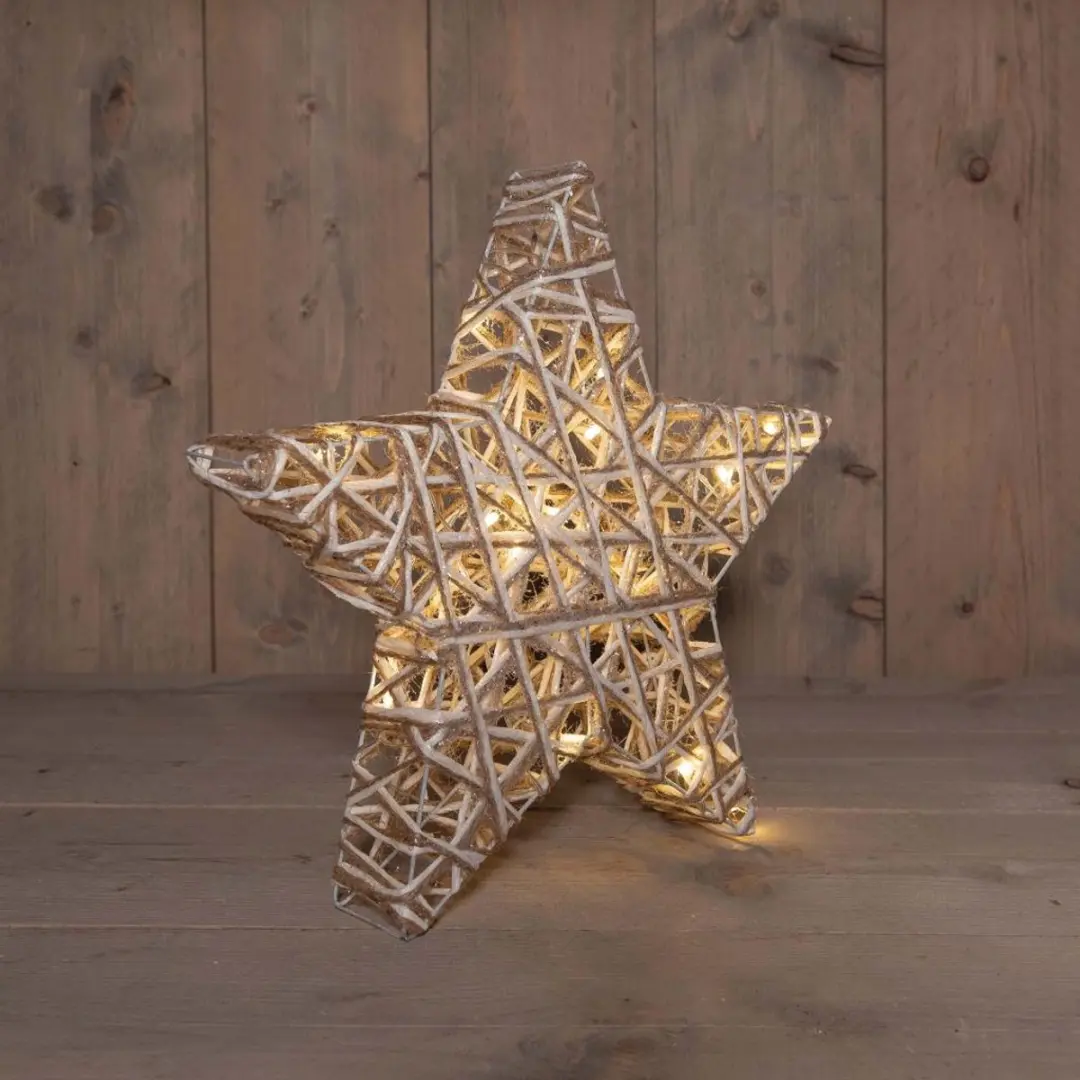 Anna's Collection Ster 15LED 40x5cm Warm Wit