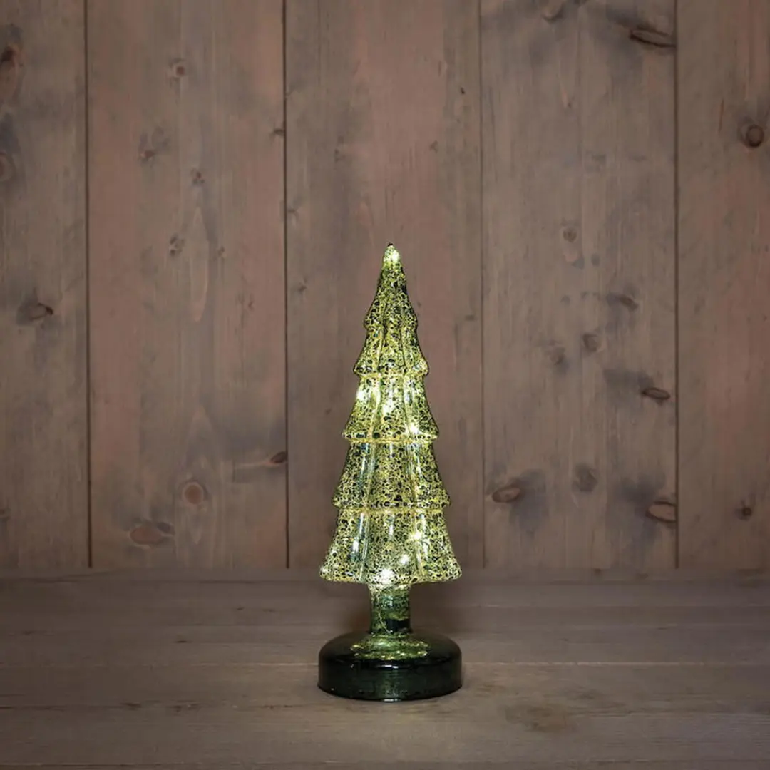 Anna's Collection Kerstboompje LED Groen - 27,5x9,5cm - afbeelding 2 van 2