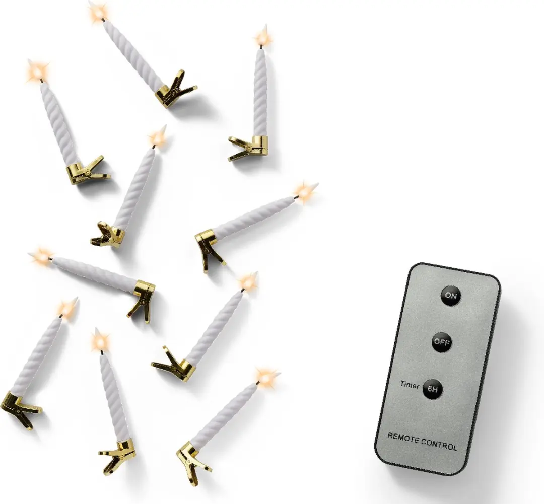 Lumineo LED Kerstverlichting D1H14C - Koel wit - 10 Stuks - afbeelding 2 van 2