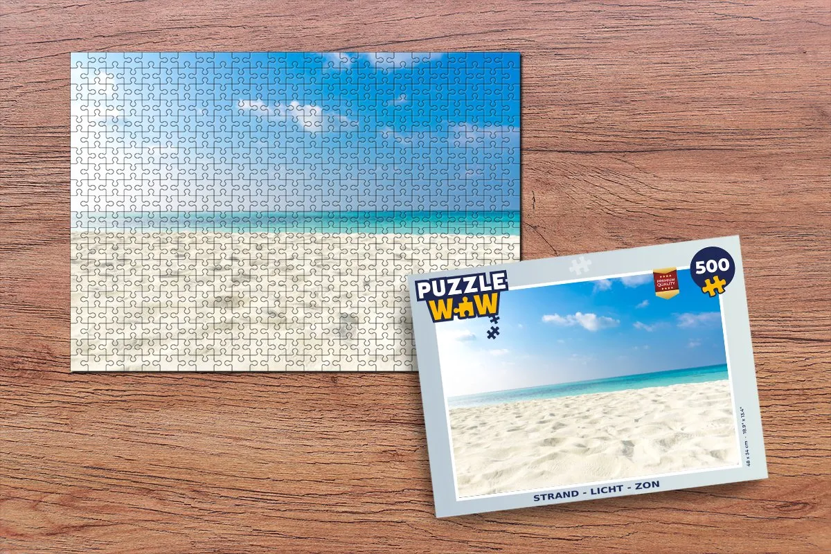 PuzzleWow Strand Legpuzzel 500 Stuks - Multicolor