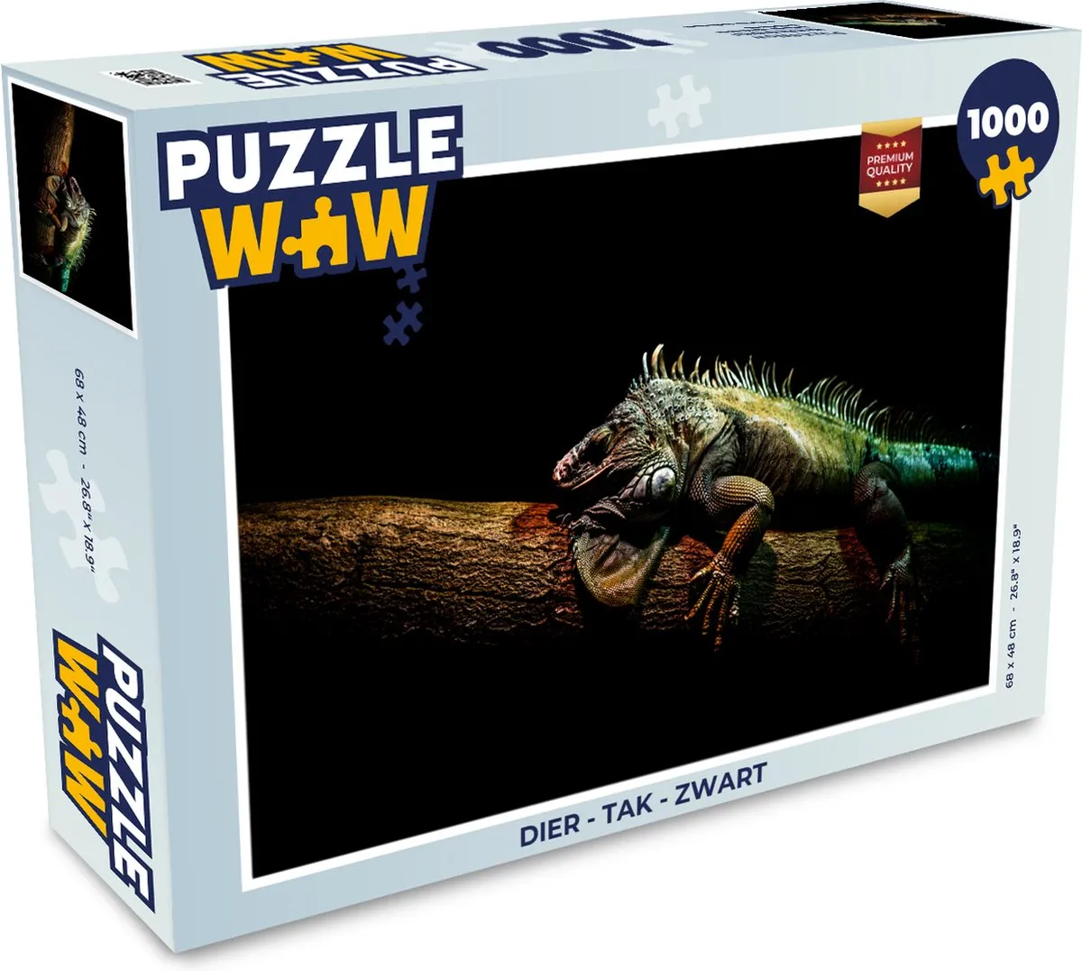 PuzzleWow Dier - Tak - Legpuzzel 1000 Stuks - Multicolor