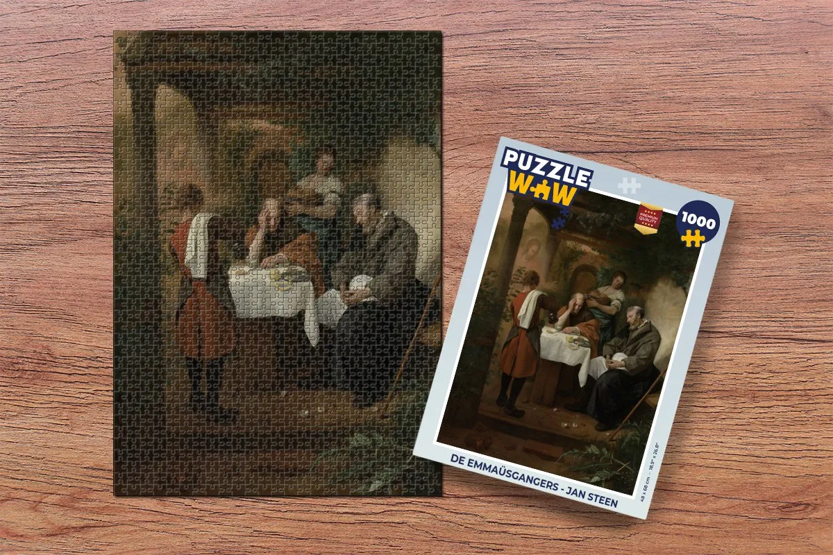 PuzzleWow De Emmaüsgangers Legpuzzel 1000 Stuks - Multicolor