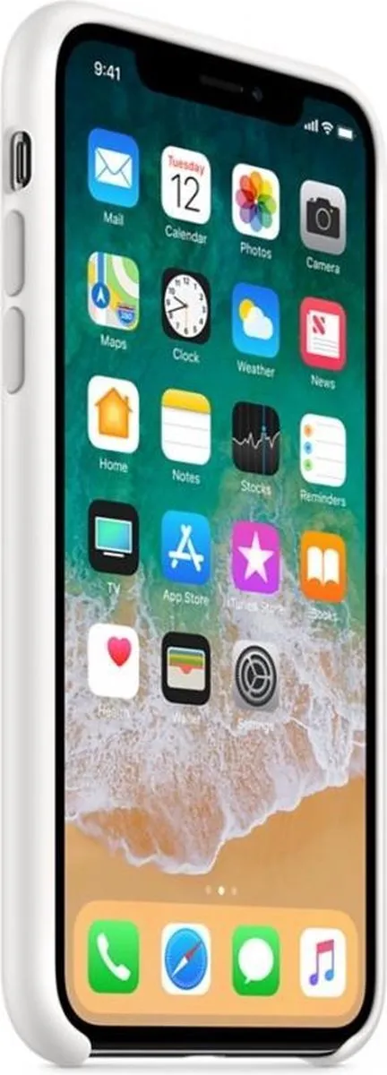Apple iPhone X Siliconen Back Cover IPX52263402 - Wit