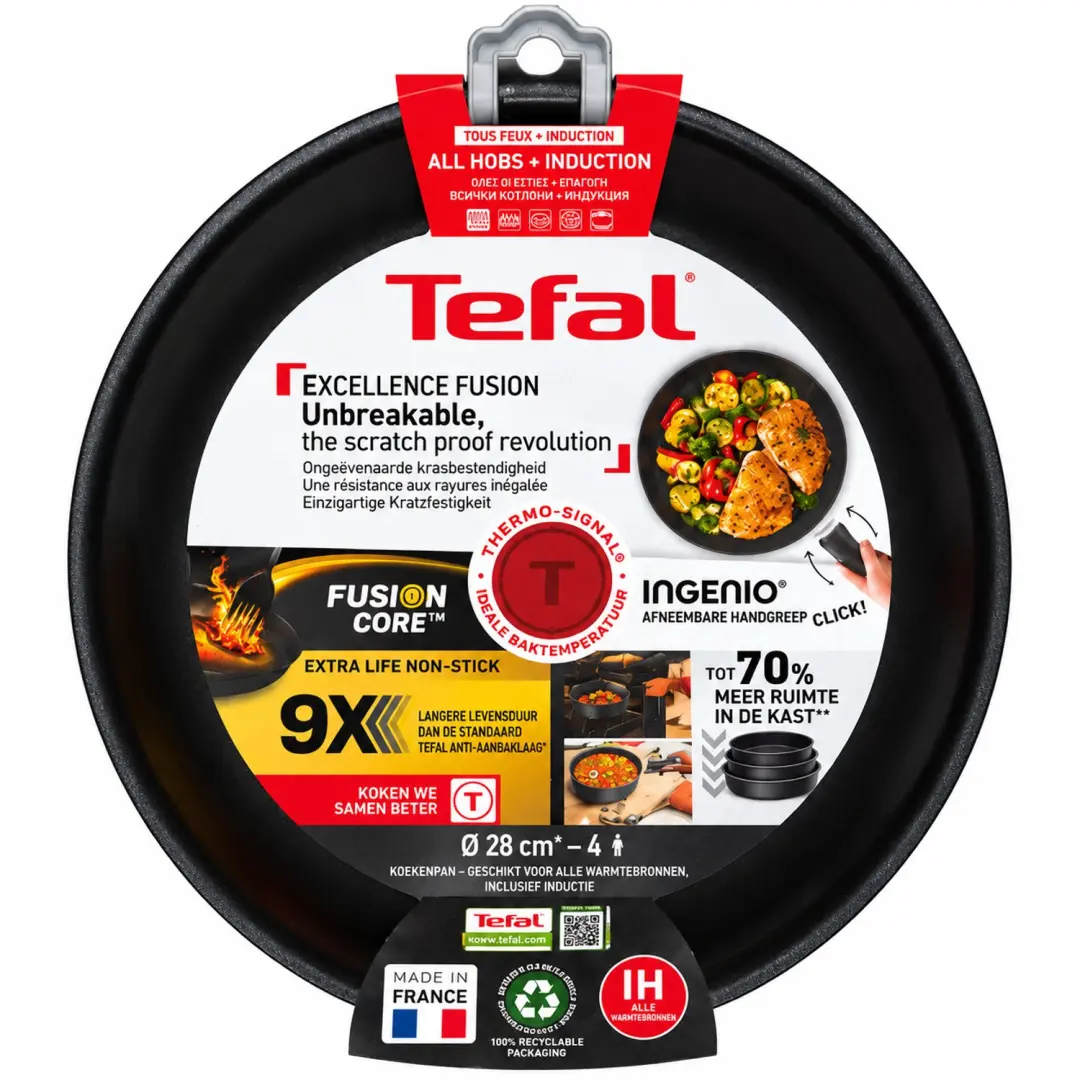 Tefal Ingenio Excellence Fusion P0050653 Pan 28cm - Zwart - afbeelding 3 van 3