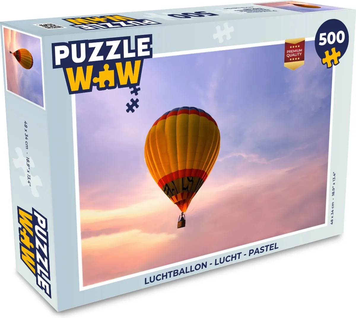 PuzzleWow Luchtballon Legpuzzel 500 Stuks