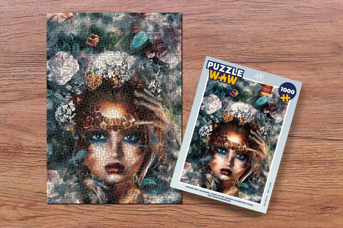 PuzzleWow Bloemen Legpuzzel 1000 Stuks - Multicolor
