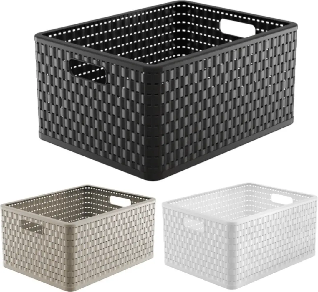 Rotho Country Opbergmand Karcontainer 28L - Cappuccino