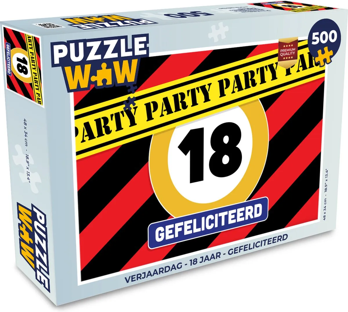 PuzzleWow Verjaardag Legpuzzel 500 Stuks