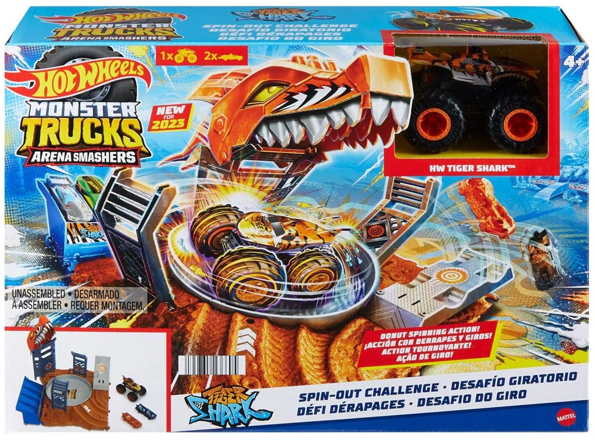 Hot Wheels Monstertrucks Tiger Shark Spin-Out HNB93