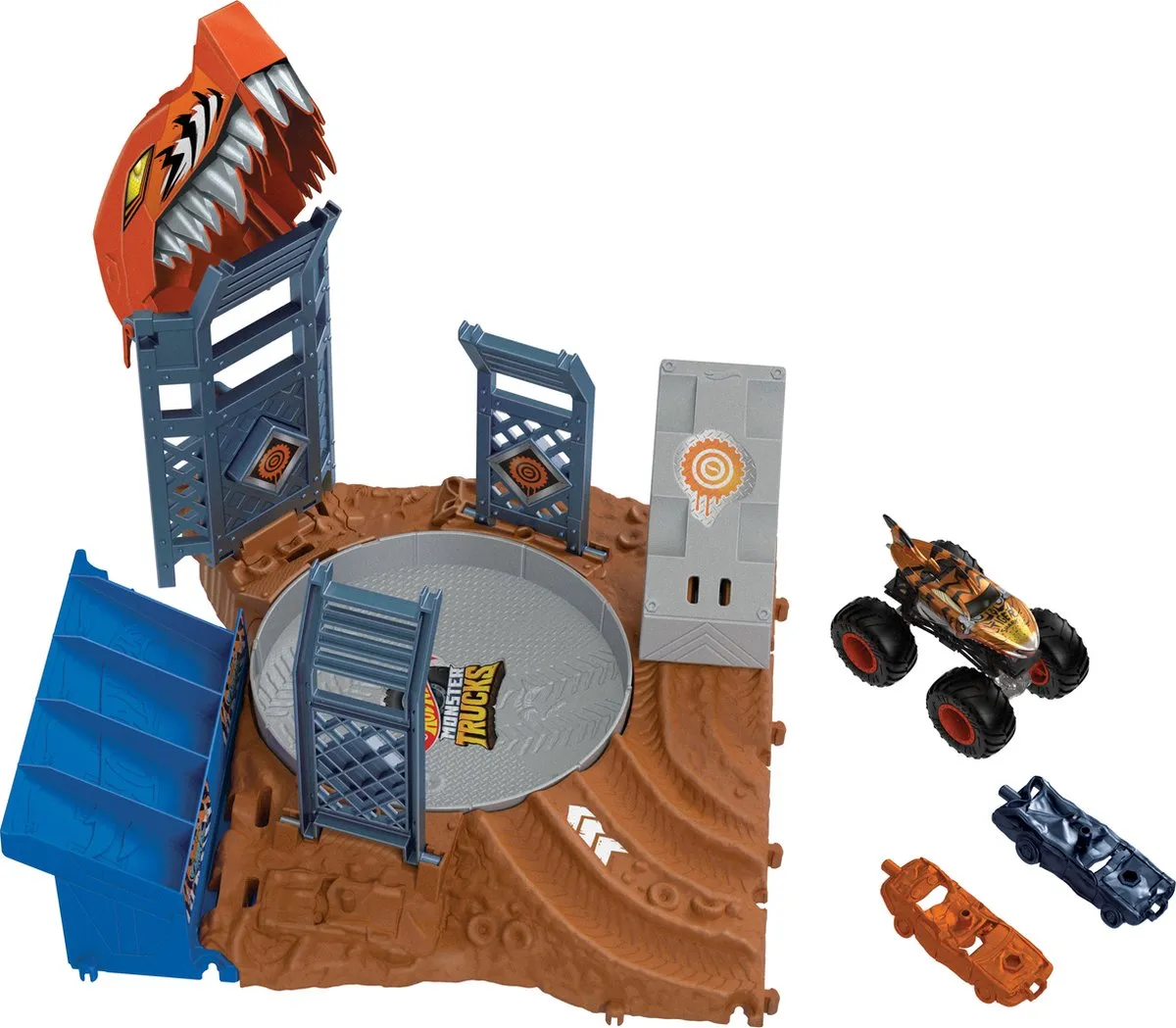 Hot Wheels Monstertrucks Tiger Shark Spin-Out HNB93 - Multicolor
