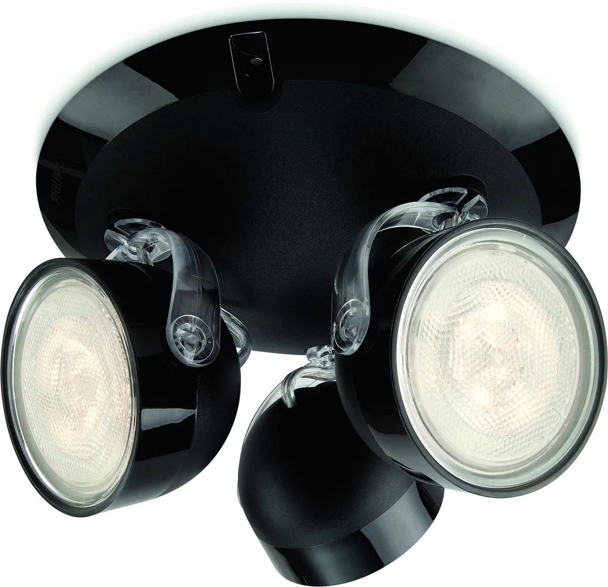 Philips myLiving Dyna Plafondspot 3 spots - Zwart