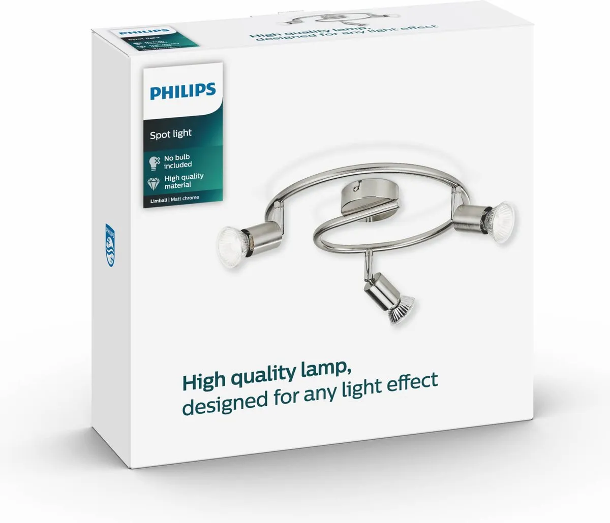 Philips Limbali Opbouwspot 3x GU10 - Mat Chroom
