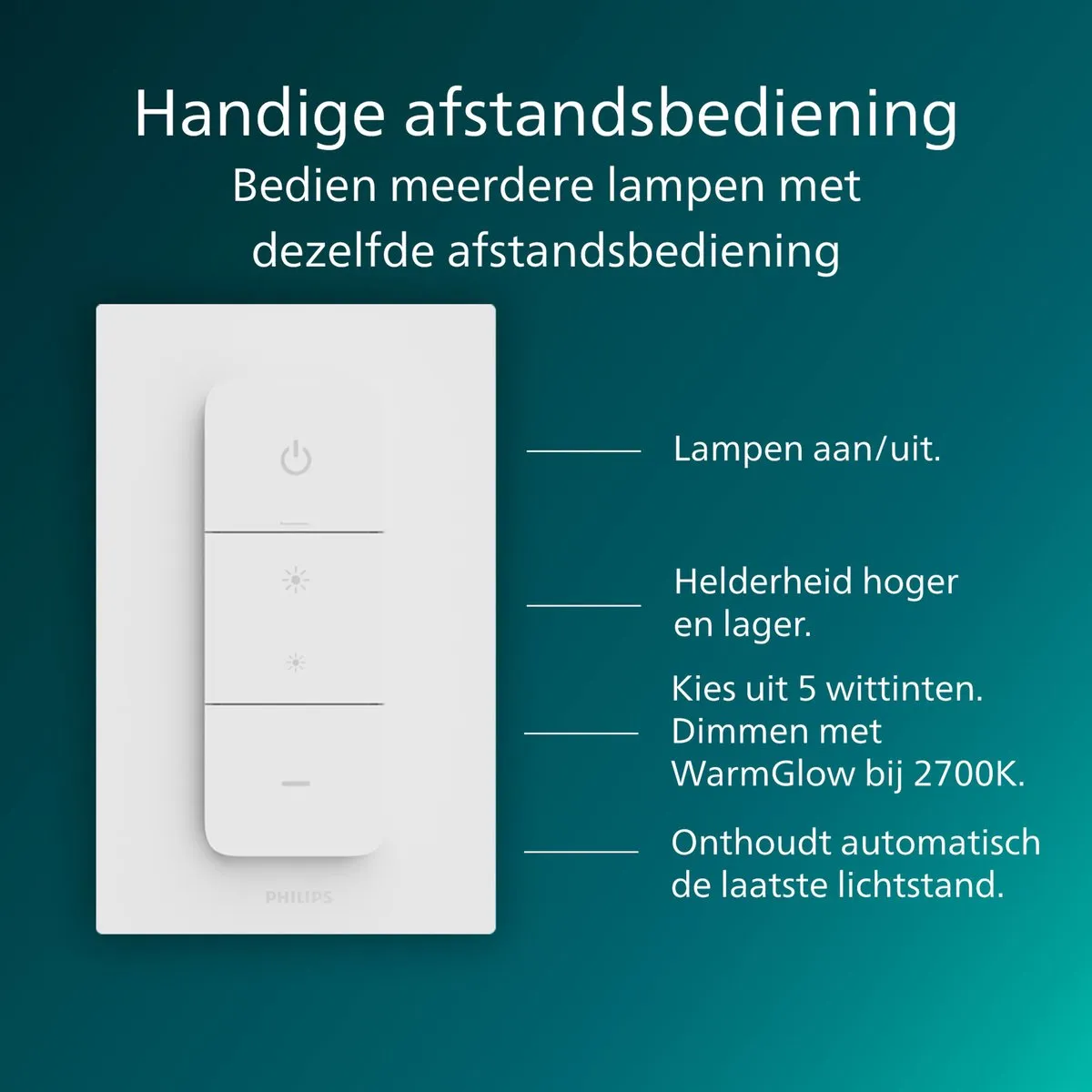 Philips SuperSlim All-In-One Plafondlamp 16W - Wit - afbeelding 6 van 6