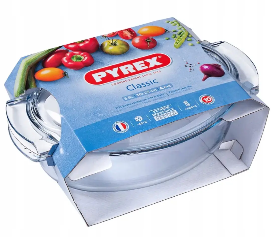 Pyrex Ovenschaal Glas Ovaal 5.8L - met Deksel - afbeelding 2 van 4