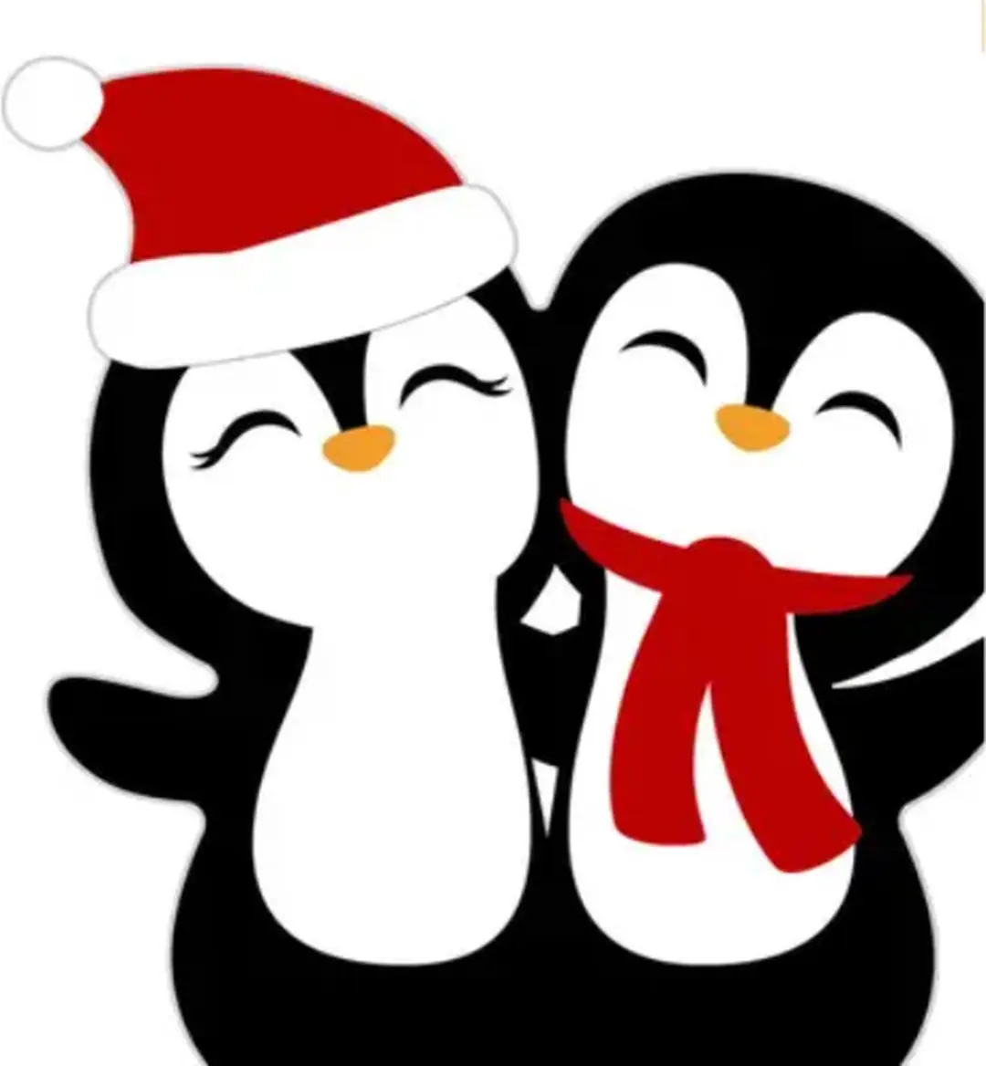 Duni Servet Penguin Santa 33x33cm