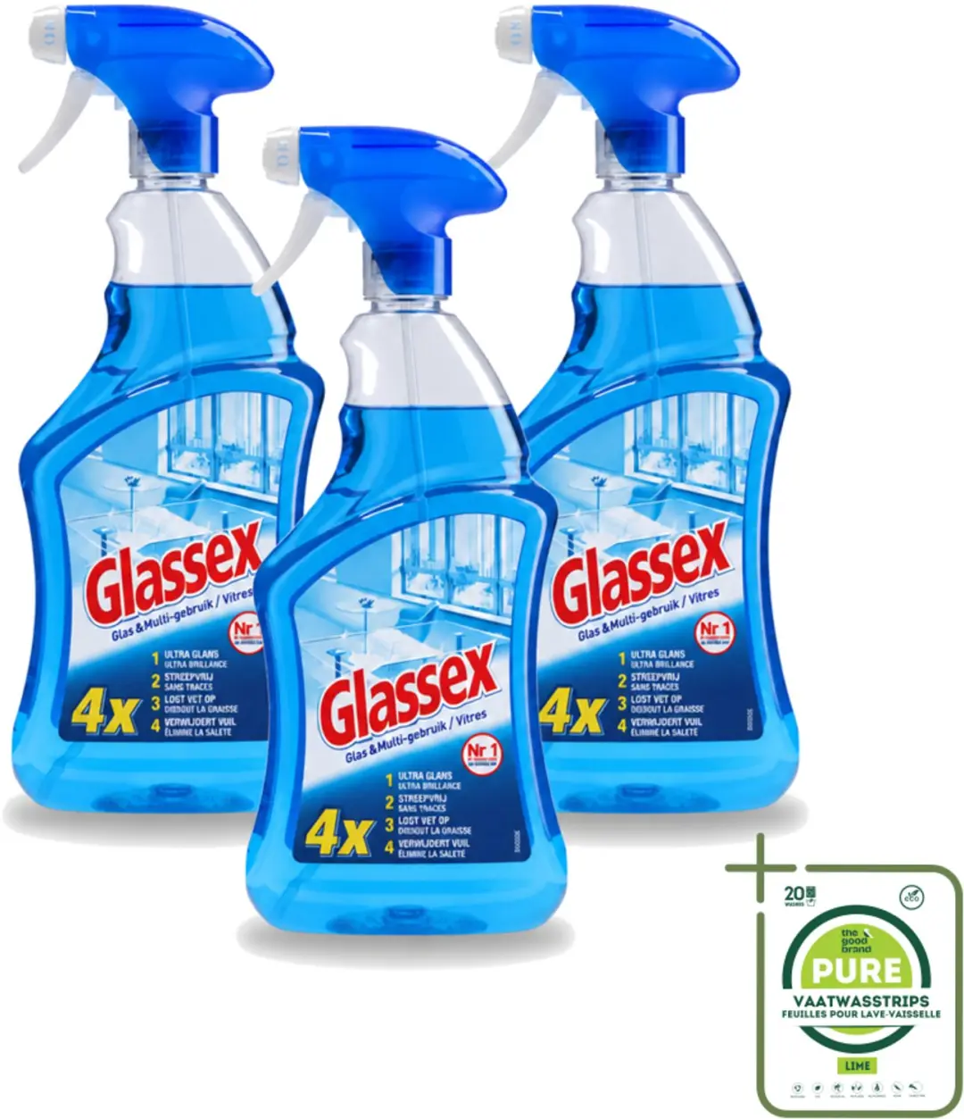 3 x Glassex